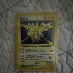 Zapdos Base Set Holo Rare 16/102 90 HP English Pokemon TCG Card - Image 2