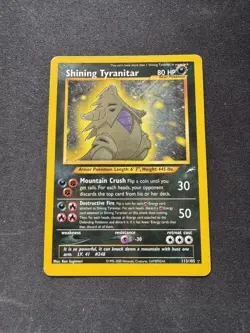 Shining Tyranitar - 113/105 - Pokemon Neo Destiny Holo Rare Card - Great Copy - Image 1