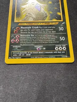 Shining Tyranitar - 113/105 - Pokemon Neo Destiny Holo Rare Card - Great Copy - Image 4