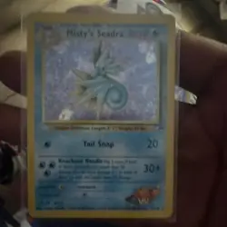 Misty's Seadra Gym Heroes Holo Rare 9/132 70 HP English Pokemon TCG Card - Image 1