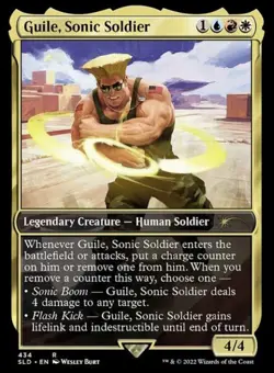 🧙Guile, Sonic Soldier R 434 Street Fighter Secret Lair MTG - Image 1