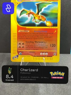 Pokemon Expedition Base Set Charizard 40/165 Non-Holo Rare E-Reader - Image 3