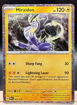 Miraidon 003/015 Promo Holo McDonald's Promos 2024 Pokemon TCG NM - Image 1