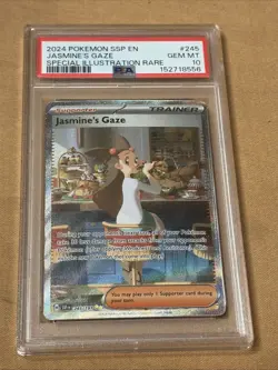 Pokemon Jasmine's Gaze Surging Sparks Special Illustration Rare #245 PSA 10 - Image 1