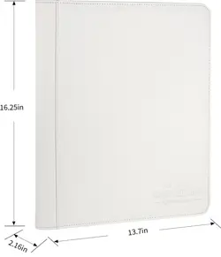 pokemon Laser Engraved 9 Pocket Gardevoir TOP LOADER Binder WHITE - Image 1