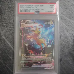 2021 Pokemon TCG Jolteon VMAX SWSH184 Sword & Shield Promo FA Holo PSA 9 - Image 1