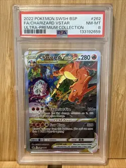 2022 Pokemon Charizard VSTAR UPC SWSH262 Sword & Shield Promo PSA 8 - Image 1