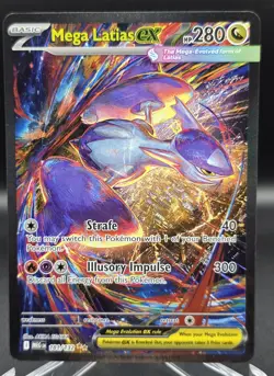 Mega Latias ex 181/132 SIR Special Illustration Rare Pokemon Mega Evolution Base - Image 1