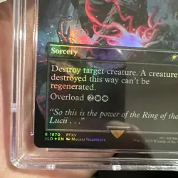 MTG Noctis's Death Magic Foil Secret Lair x Final Fantasy 1870 CGC Pristine 10 - Image 3