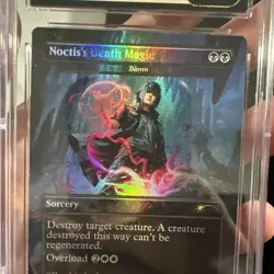 MTG Noctis's Death Magic Foil Secret Lair x Final Fantasy 1870 CGC Pristine 10 - Image 5