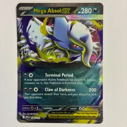 Mega Absol ex 086/132 Double Rare Mega Evolution Pokemon Near Mint - Image 1