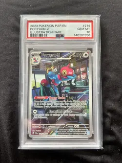 Pokemon Porygon-Z 214/182 SV04 Paradox Rift Illustration Rare Holo PSA 10 - Image 1