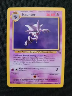 Pokemon Fossil Red Logo 3rd Print 1999 2000 Haunter 21/62 - Image 1