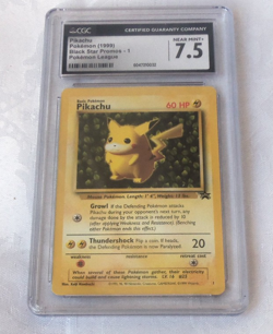 1999 Pokemon Black Star Promos Pikachu #1 CGC 7.5 - Image 1