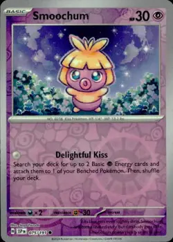 Smoochum 075/191 Common Surging Sparks Pokemon Reverse Holo NM - Image 1