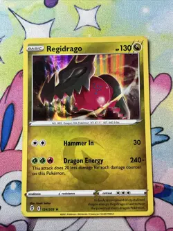 Regidrago - 124/203 - Pokemon Evolving Skies Sword & Shield Holo Rare Card NM - Image 1