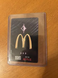 McDonalds KPOP Demon Hunter Huntrix Meal Rumi Holo Promo Card Triple Star Rarity - Image 2