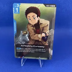 GUNDAM CARD GAME GD03-101 A HEALTHY CURIOSITY (R) FOIL CARD - STEEL REQUIEM - Image 1