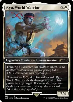 🧙Ryu, World Warrior R 429 Street Fighter Secret Lair MTG - Image 1