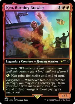 🧙Ken, Burning Brawler R 430 Street Fighter Secret Lair MTG - Image 1