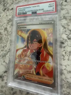 CARMINE 2024 POKEMON TWILIGHT MASQUERADE 217/167 SPECIAL ILLUSTRATION RARE PSA 9 - Image 4