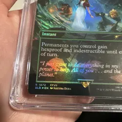 MTG Aerith's Curaga Magic (Rainbow Foil) Secret Lair x Final Fantasy 1872 CGC 10 - Image 3