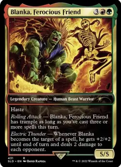 🧙Blanka, Ferocious Friend R 431 Street Fighter Secret Lair MTG - Image 1