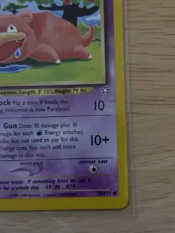 Pokemon TCG Slowpoke Neo Genesis 73/111 Common Basic 50 HP Regular Unlimited - Image 4