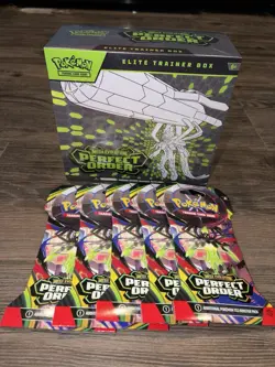 Pokemon Perfect Order Elite Trainer Box ETB + 5 Booster Packs Sealed TCG - Image 1