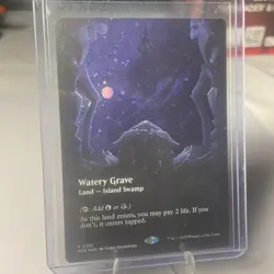 R 0381 Watery Grave GALAXY FOIL BORDERLESS VIEWPORT Edge of Eternities MTG Card - Image 3