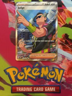 Pokemon TCG Judge 222/182 Destined Rivals Ultra Rare Holo NM - Image 1