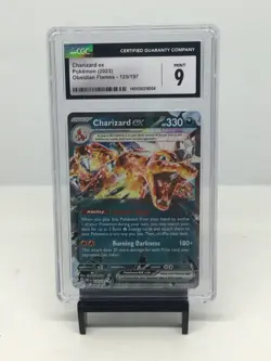 2023 Pokemon Charizard EX 125/197 Obsidian Flames CGC 9 - Image 1