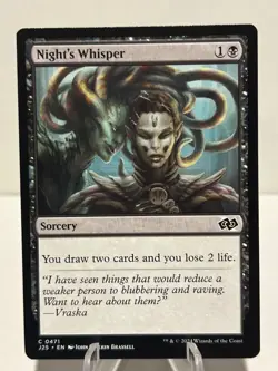 Night's Whisper 471 C Foundations Jumpstart NM MTG - Image 1