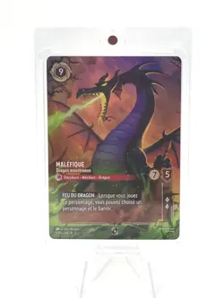 LORCANA carte enchantee promo FR 5/P3 Malefique Dragon monstrueux 🌟Foil🌟 neuve - Image 1