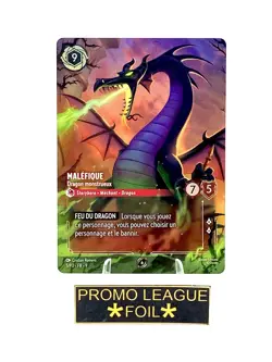 LORCANA carte enchantee promo FR 5/P3 Malefique Dragon monstrueux 🌟Foil🌟 neuve - Image 3
