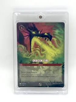 LORCANA Promo Challenge Dragon Fire 1/C1🌟Foil🌟 Mint avec protection magnetique - Image 3