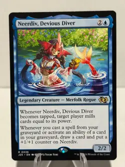 Neerdiv, Devious Diver (Anime) 36 R Foundations Jumpstart NM MTG - Image 1