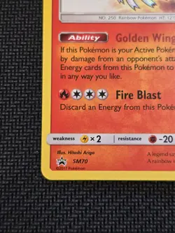 2017 Pokemon TCG Sun & Moon Promo Shining Ho-Oh SM70 Black Star Promo (NM) - Image 5