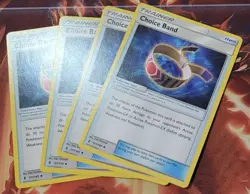 4x Choice Band 121/145 Guardians Rising Pokemon Trainer Cards NEW - Image 1