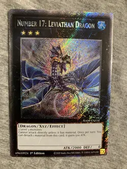 Yugioh Number 17: Leviathan Dragon RA04-EN154 Platinum Secret Rare NM Presale - Image 1