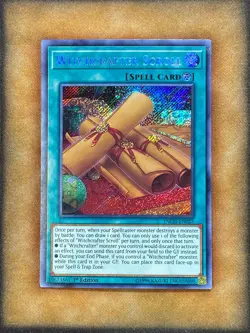Yugioh Witchcrafter Scroll INCH-EN025 Seret Rare 1st Ed LP - Image 1