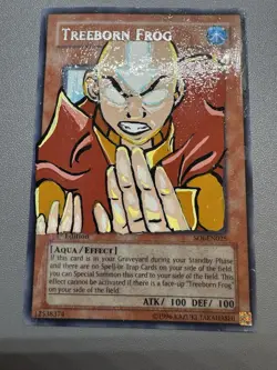 Yu-Gi-Oh! Treeborn Frog Rare Altered Art Hand Painted Aang 1st SOI-EN025 HP - Image 1