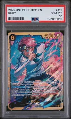 Koby OP11-119 SEC a Fist of Divine Speed One Piece CCG English - Image 1