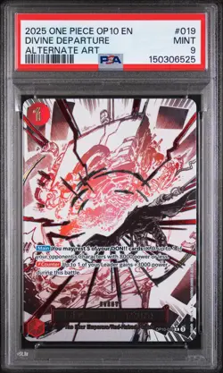 2025 One Piece Op10-Royal Blood #019 Divine Departure Alternate Art PSA 9 - Image 1