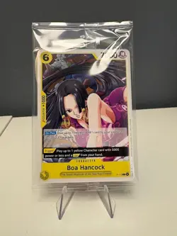 One Piece TCG - Boa Hancock P-115 OP15 Pre Release Promo - Sealed English - Image 1