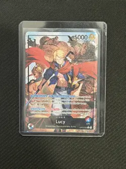 OP15-002 Lucy Alt Art Leader Adventure on KAMI's Island One Piece TCG English - Image 1