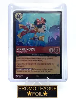 LORCANA carte promo ENG 16/P1 Minnie Mouse 🌟 Foil🌟 Neuve - Image 1