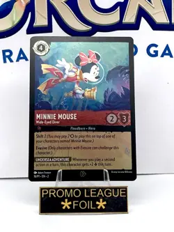 LORCANA carte promo ENG 16/P1 Minnie Mouse 🌟 Foil🌟 Neuve - Image 2