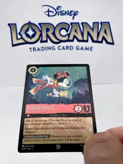 LORCANA carte promo ENG 16/P1 Minnie Mouse 🌟 Foil🌟 Neuve - Image 3