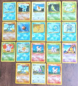 POKEMON BASE SET LOT OF 18 CARDS 1999 PLAYED HBX10 - Image 1